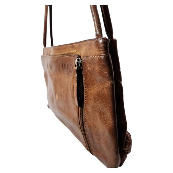 Land Trentino Distressed Leather Shoulder Bag Made in Columbia - Picture 6 of 13